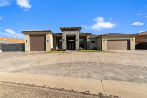 Front view of house with driveway