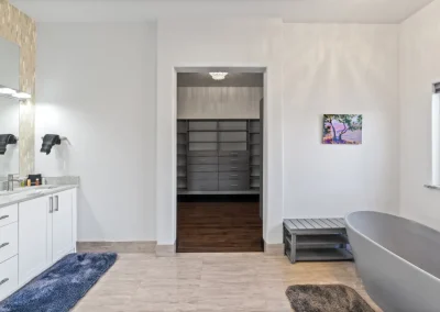 Master Bathroom View of Closet